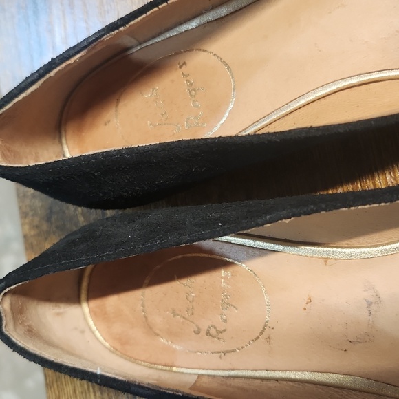 Jack Rogers Black Flats Size 6 - Picture 4 of 8